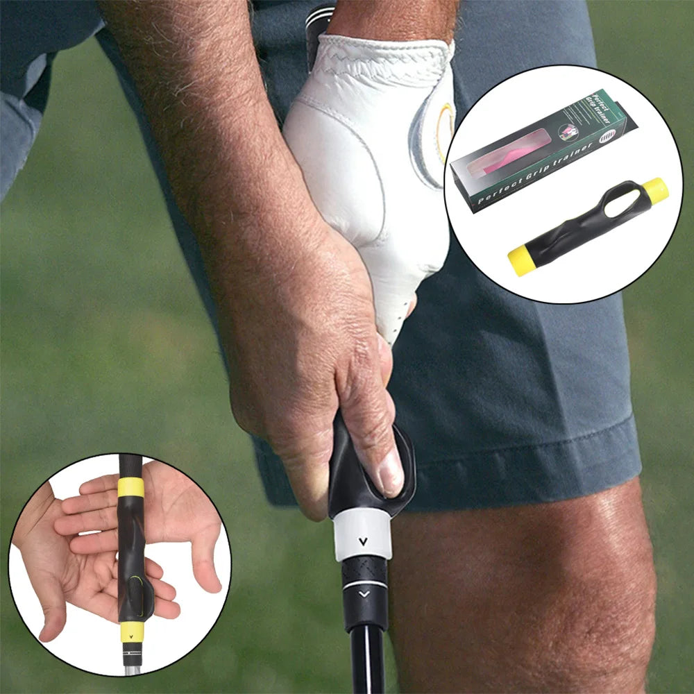 Golf Grip Correction Device for Beginners - Practice Tool for Club Improvement